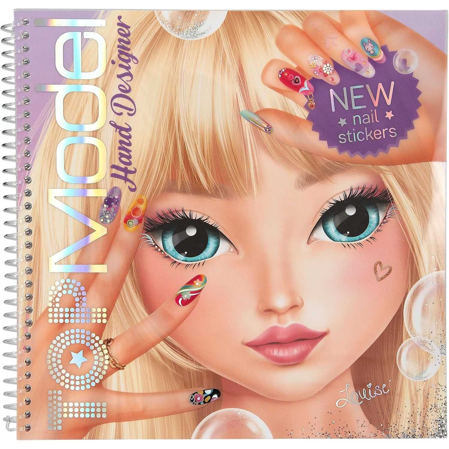 Carte de colorat TOPModel Create Your Hand Design Depesche PT13029