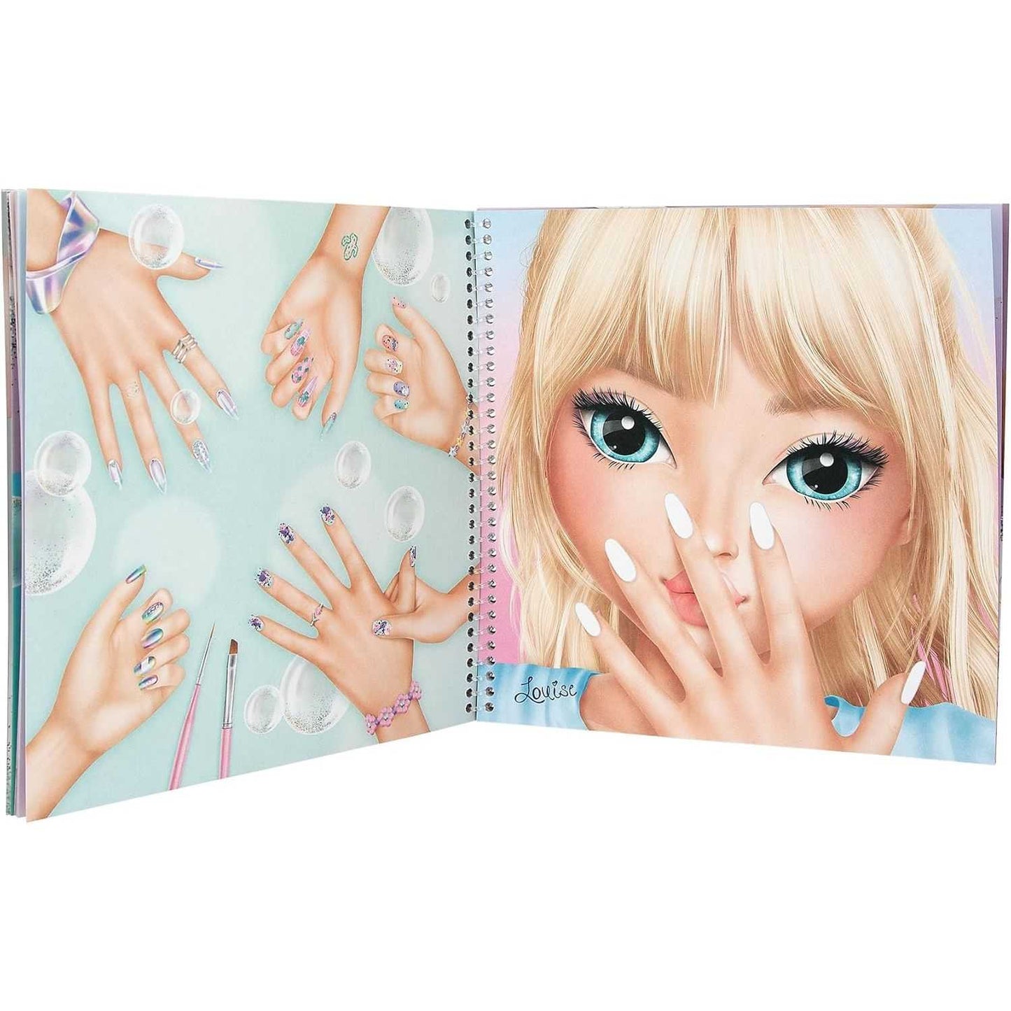 Carte de colorat TOPModel Create Your Hand Design Depesche PT13029