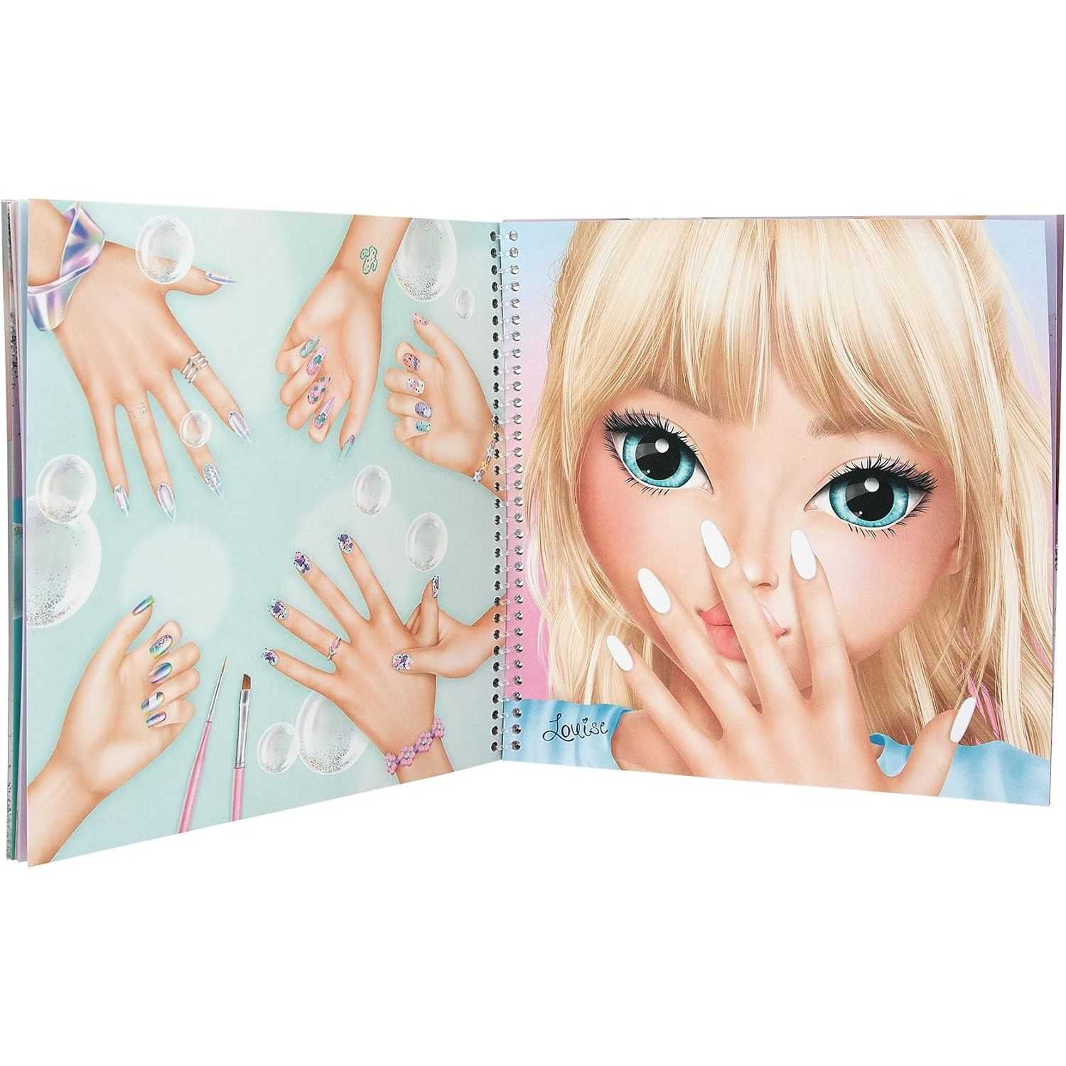 Carte de colorat TOPModel Create Your Hand Design Depesche PT13029