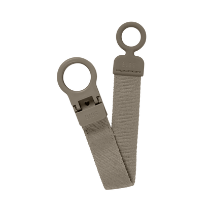 BIBS - Lantisor clip Loop pentru suzeta, Dark Oak