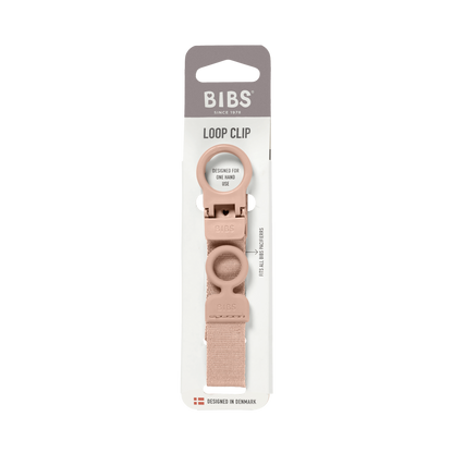 BIBS - Lantisor clip Loop pentru suzeta, Blush
