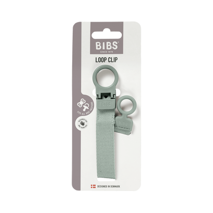 BIBS - Lantisor clip Loop pentru suzeta, Sage