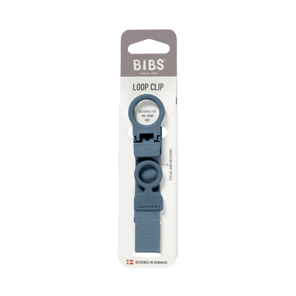 BIBS - Lantisor clip Loop pentru suzeta, Petrol