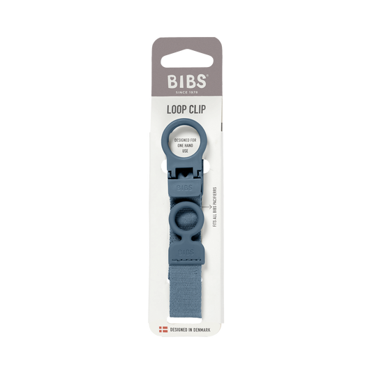 BIBS - Lantisor clip Loop pentru suzeta, Petrol