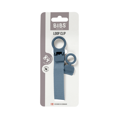 BIBS - Lantisor clip Loop pentru suzeta, Petrol