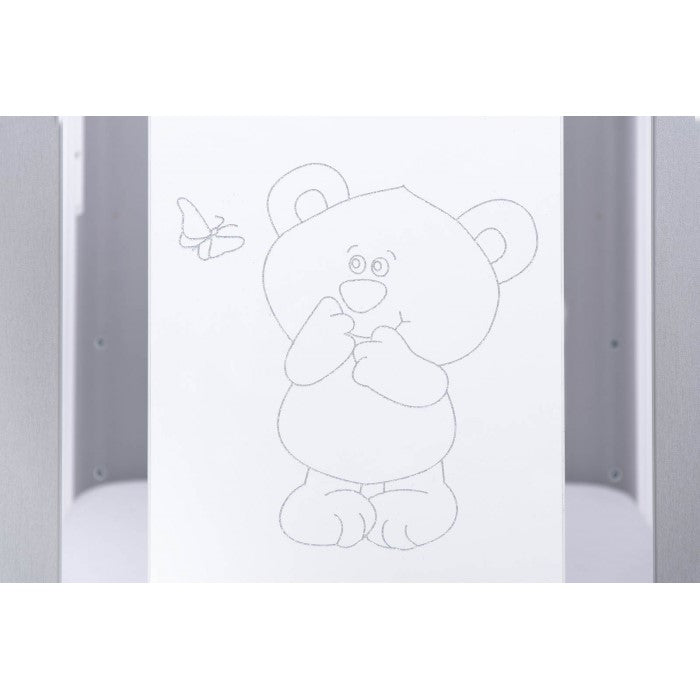 Patut Drewex Bear Culisant - Silver + Saltea Cocos 10 Cm