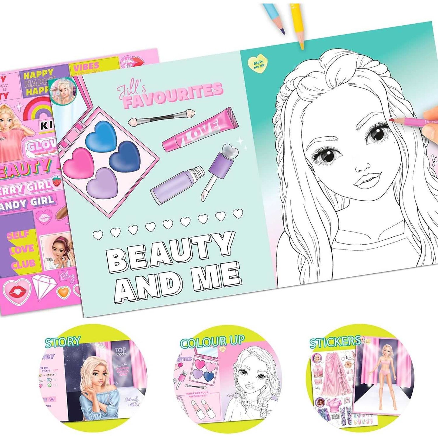 Carte de colorat TOPModel Beauty Fun Depesche PT13137