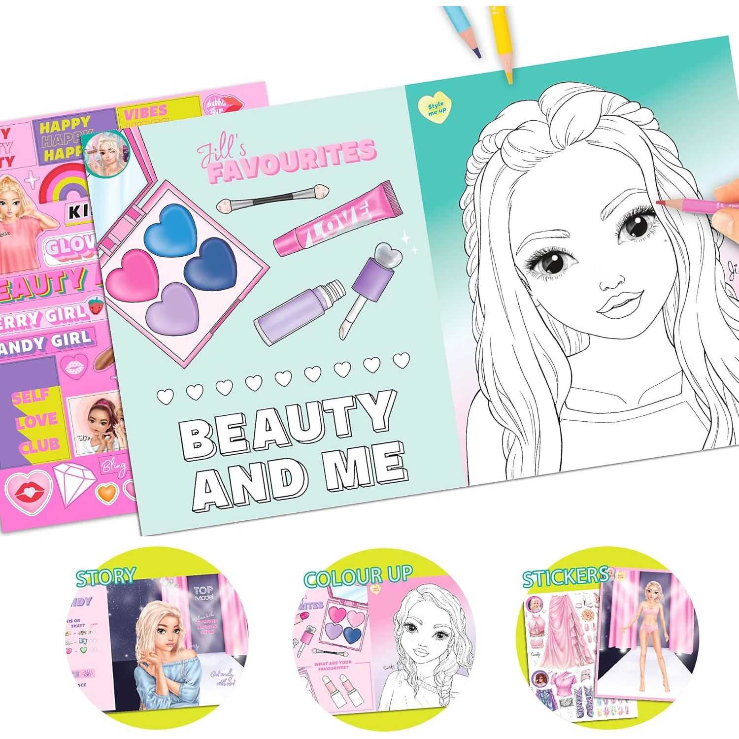 Carte de colorat TOPModel Beauty Fun Depesche PT13137