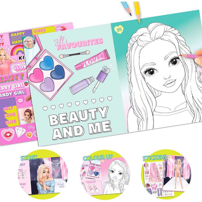 Carte de colorat TOPModel Beauty Fun Depesche PT13137