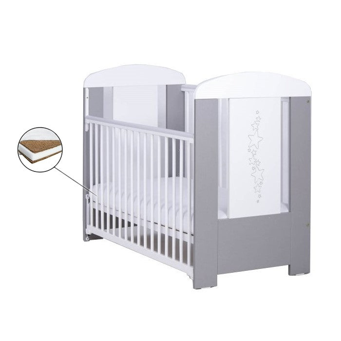 Patut Drewex Stars Culisant - Silver + Saltea Cocos 10 Cm