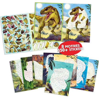 Carte de autocolante Dino World cu numere Depesche PT13243