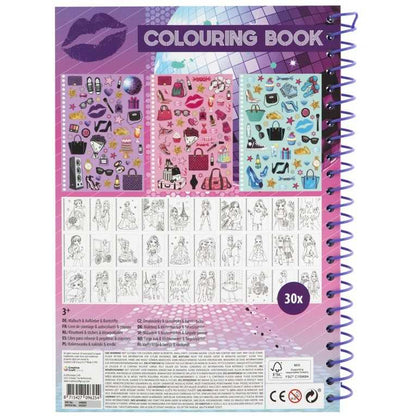 Carte de colorat Besties cu abtibilduri si creioane colorate Grafix GR140003