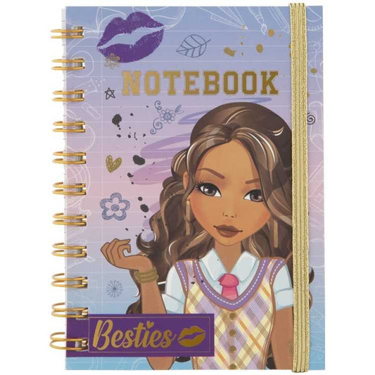 Caiet Besties A6 - Design colorat si modern pentru fetite Grafix GR140016