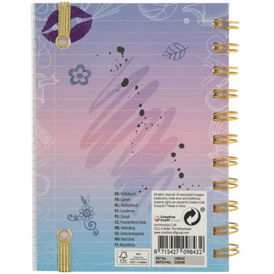 Caiet Besties A6 - Design colorat si modern pentru fetite Grafix GR140016