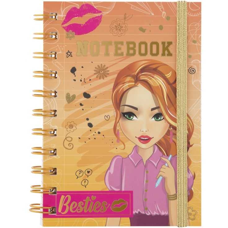 Caiet Besties A6 - Design colorat si modern pentru fetite Grafix GR140016