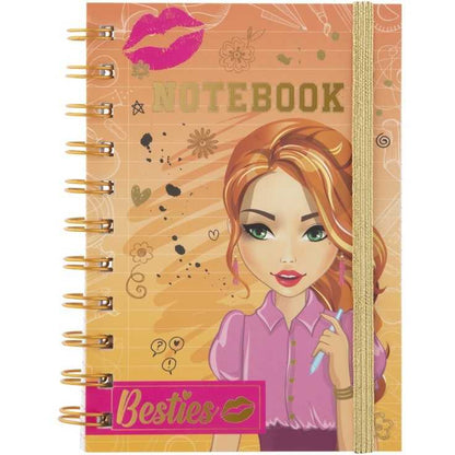 Caiet Besties A6 - Design colorat si modern pentru fetite Grafix GR140016