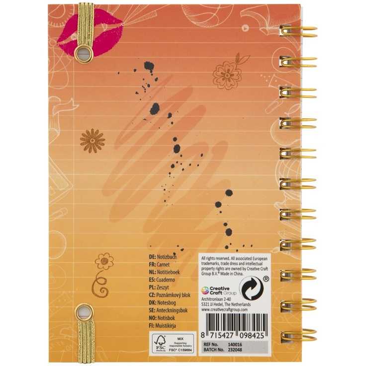 Caiet Besties A6 - Design colorat si modern pentru fetite Grafix GR140016