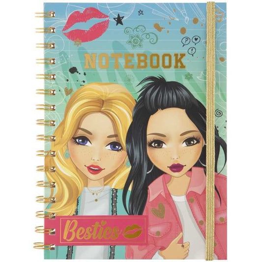 Caiet Besties A5 - 50 de pagini cu legare spirala pentru fetite creative Grafix GR140017
