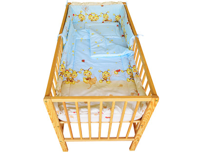 Lenjerie MyKids Albinuta Albastru 4 Piese 140x70