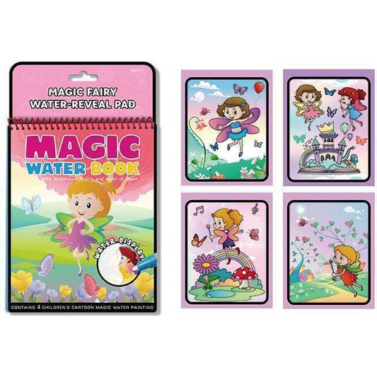 Carte de colorat cu apa Magic Water Book Bambinice BN046