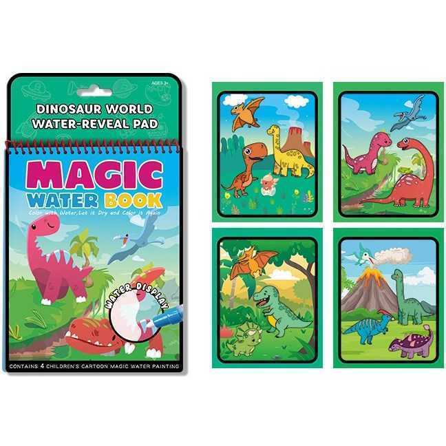 Carte de colorat cu apa Magic Water Book Bambinice BN046
