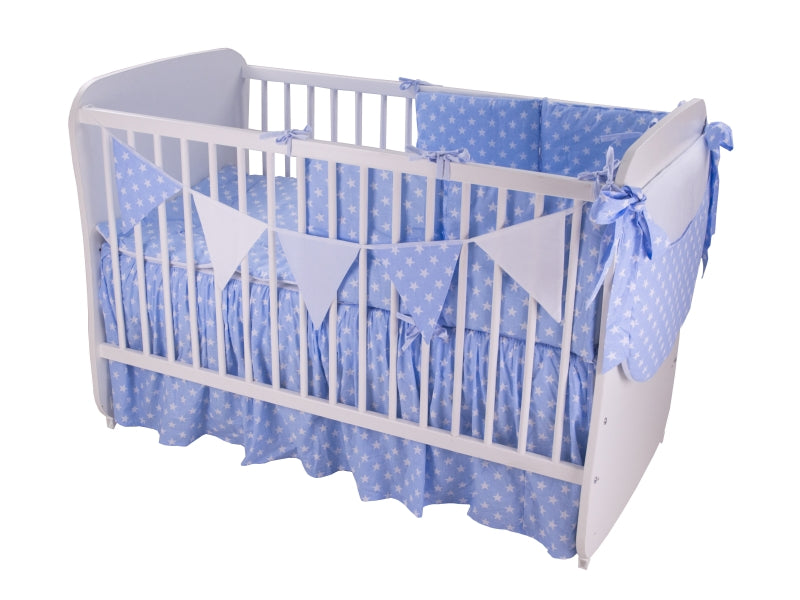Lenjerie MyKids Light Stars Blue 11 Piese 120x60 cm