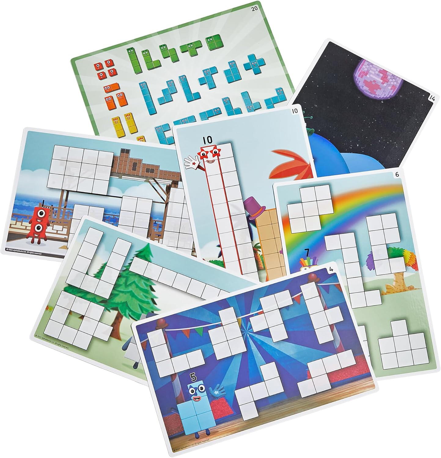 Set activitati cu cuburi din lemn - Numberblocks®