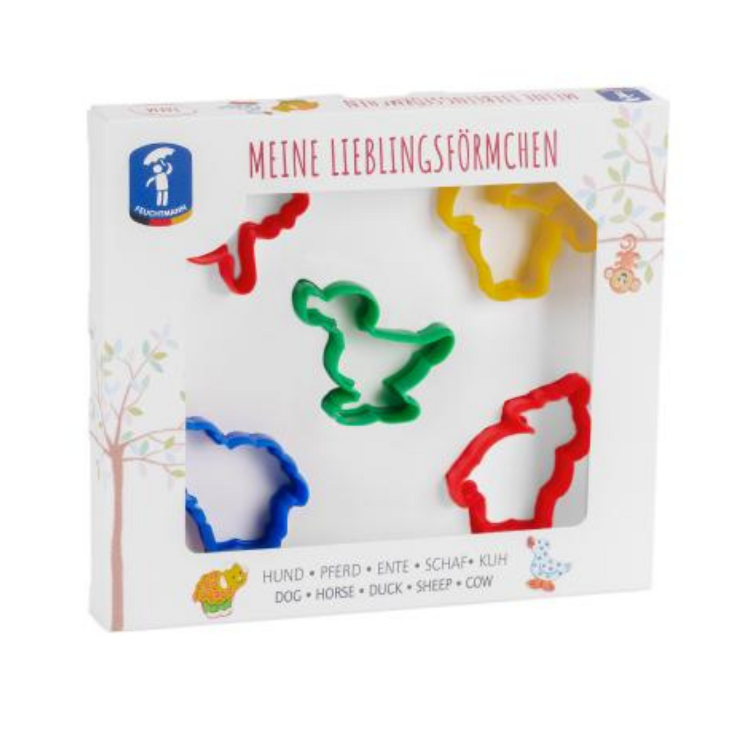 Set forme pentru plastilia - Animalute de la ferma