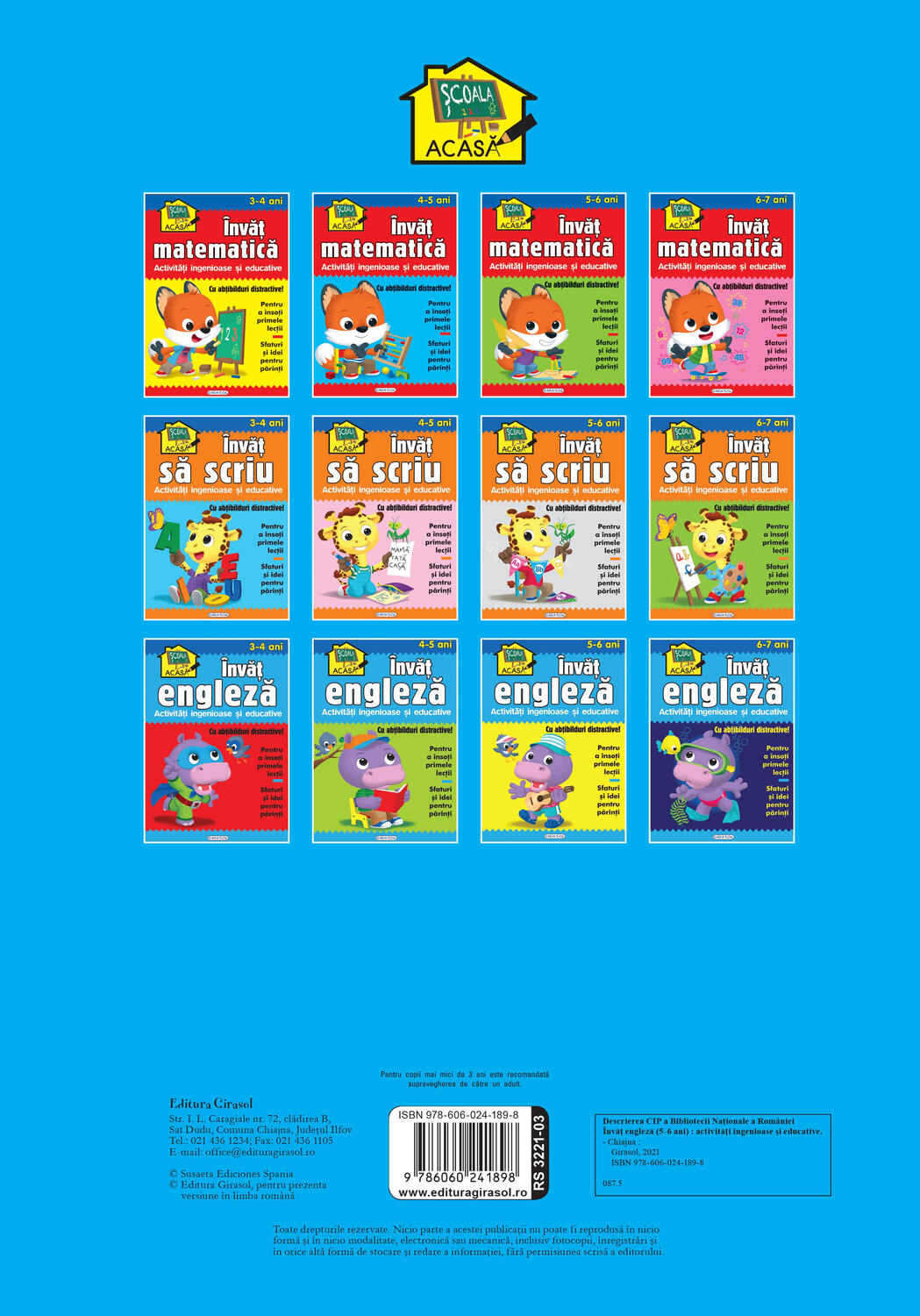 Scoala acasa - Invat engleza 5-6 ani