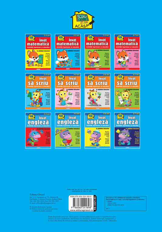 Scoala acasa - Invat engleza 5-6 ani