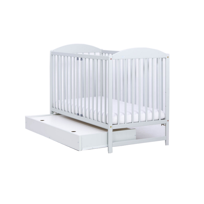 Patut Drewex Lulaya cu sertar - Alb + Saltea Cocos 12 cm