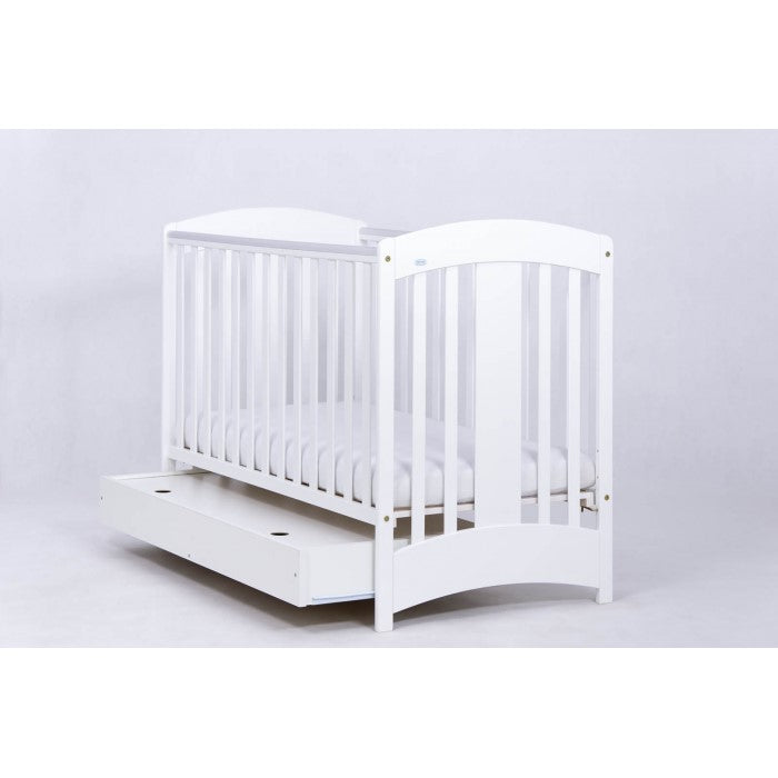 Patut Drewex Natalia cu sertar - Alb + Saltea Cocos 12 cm
