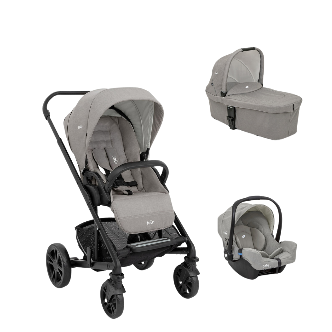 Joie – Carucior multifunctional 3 in 1 Chrome Pebble