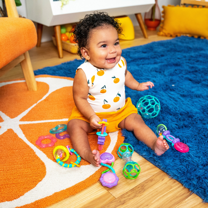 Bright Starts - Set cadou 9 buc jucarii zornaitoare si dentitie “Everything Nice”