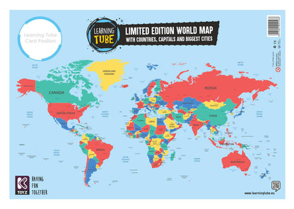 Joc Learning Tube® - Steagurile & Capitalele Lumii