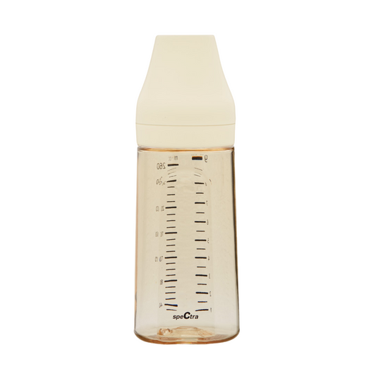 Biberon anticolici premium cu tetina M, galben (260 ml)