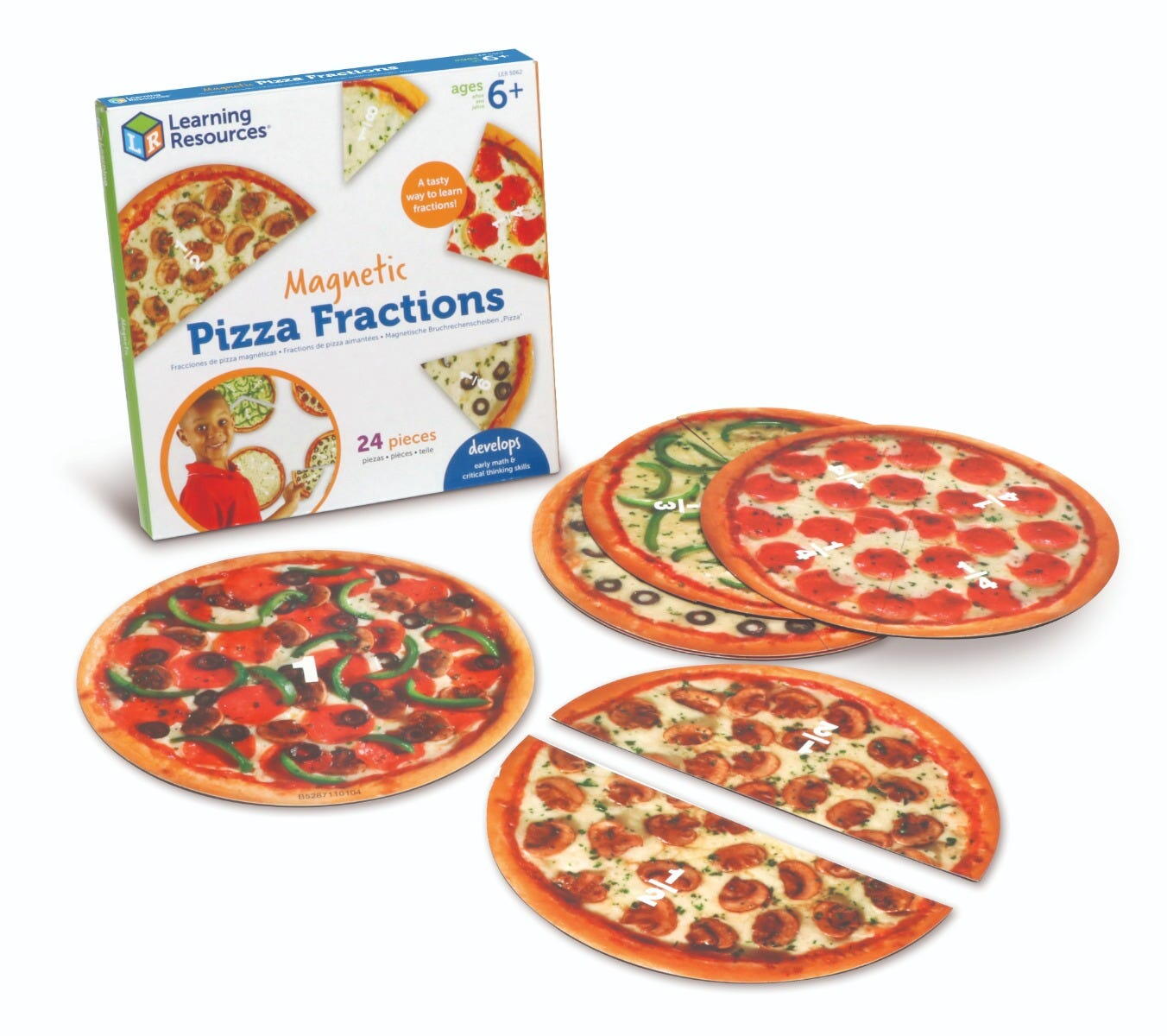 Pizza fractiilor cu magneti