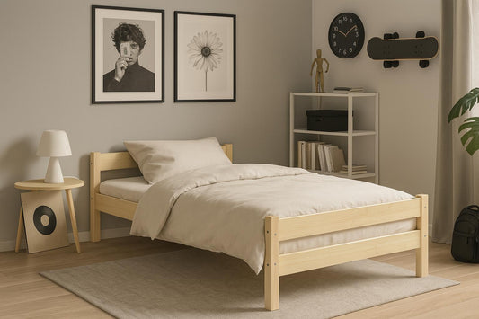 Pat copii Kocot Kids Aleks 160x80 cu saltea