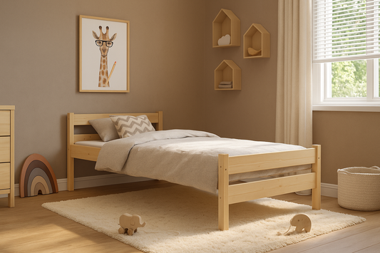 Pat copii Kocot Kids Aleks 160x80 cu saltea