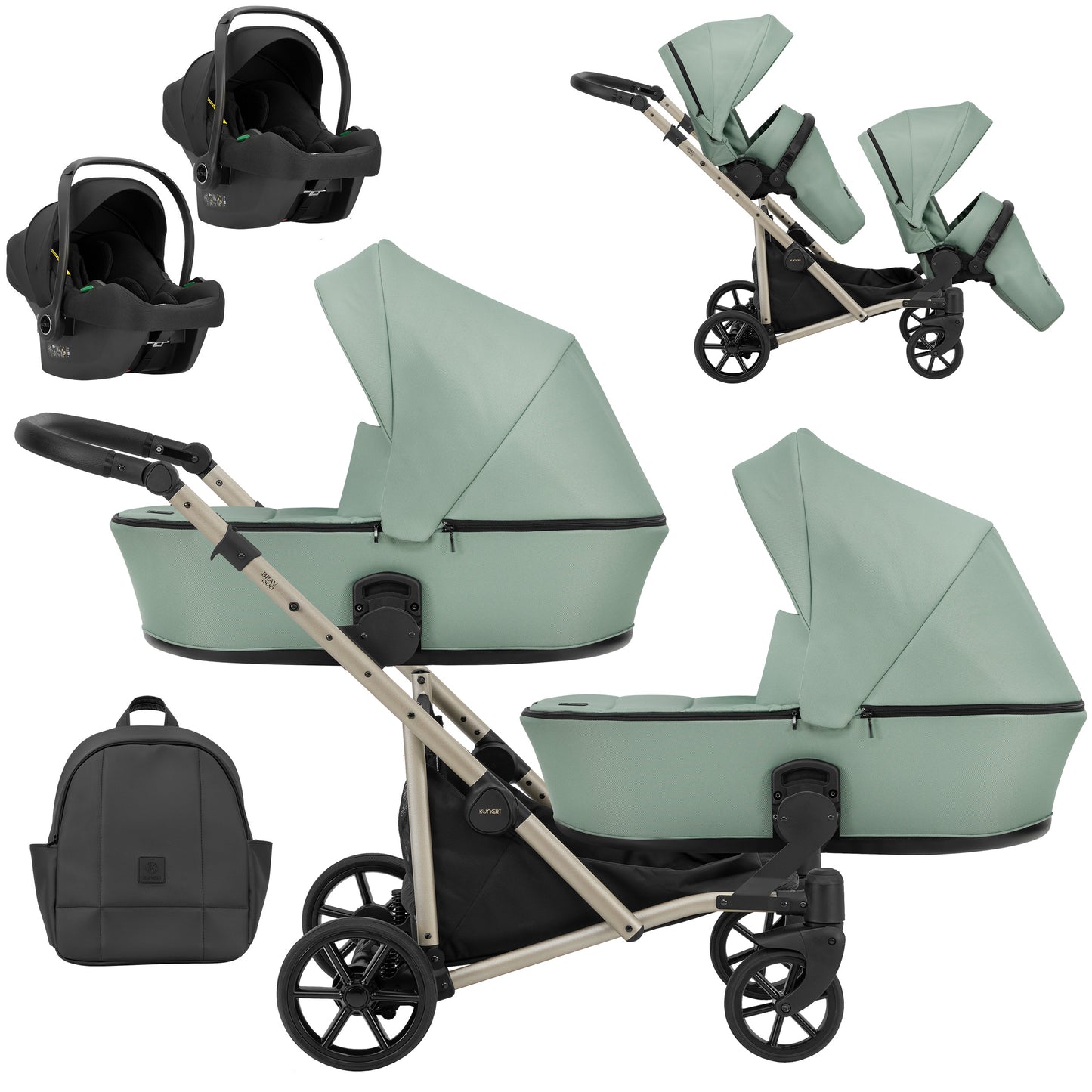 Carucior Kunert 3 in 1  Brav DUO