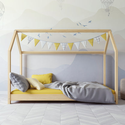 Pat tineret Kocot Kids Bella Natural 160x80 fara saltea