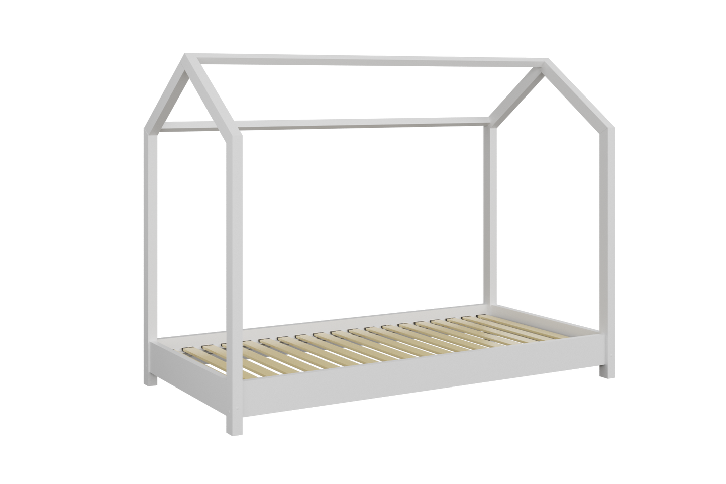 Pat tineret Kocot Kids Bella White 160x80 fara saltea
