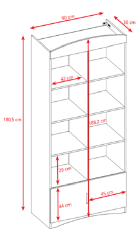 Corp biblioteca Kocot Kids Classic Double
