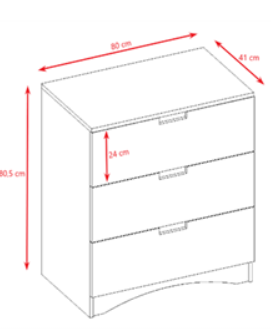 Comoda Kocot Kids Classic cu sertare
