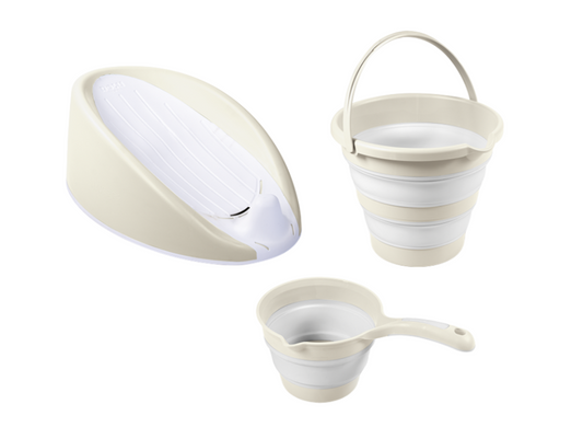 Set 3 in 1 cu suport anatomic pentru cadita - Bej