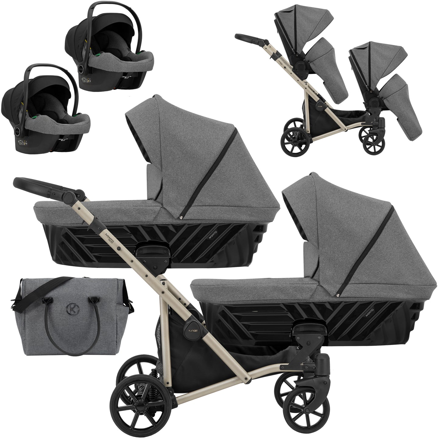 Carucior Kunert 3 in 1  Invento DUO