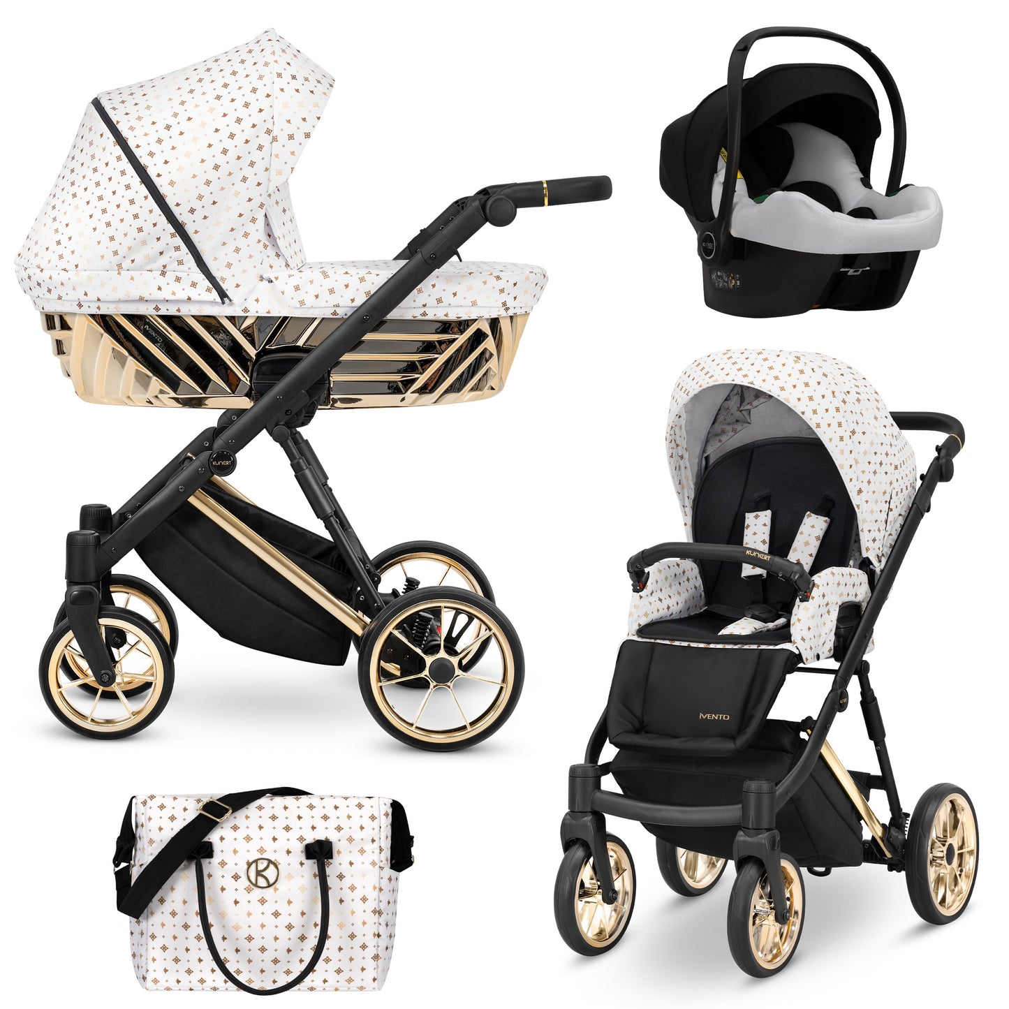 Carucior Kunert 3 in 1 Ivento Premium Glam