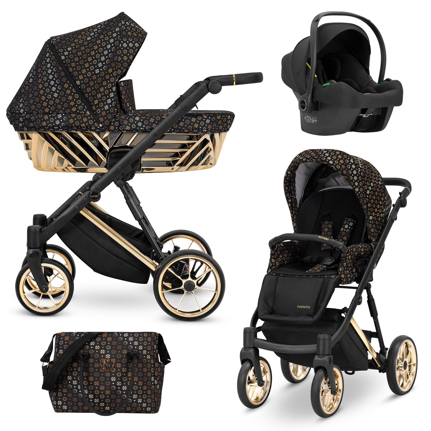 Carucior Kunert 3 in 1 Ivento Premium Glam
