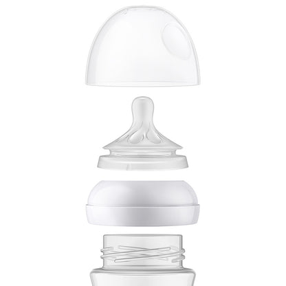 Set PHILIPS AVENT Natural Response - 4 biberoane (125 ml & 260 ml), suzetă + perie biberon, flux lent, 0 luni+