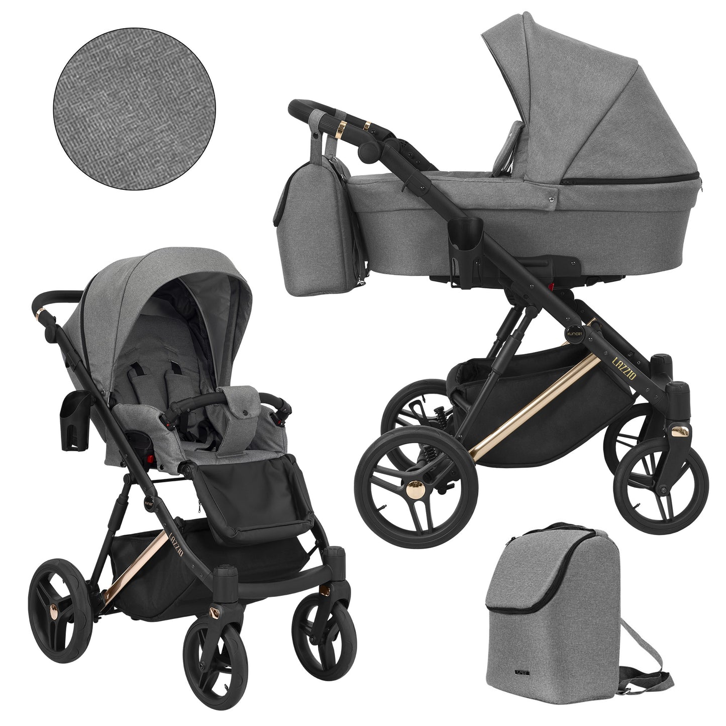 Carucior Kunert 2 in 1 Lazzio Premium